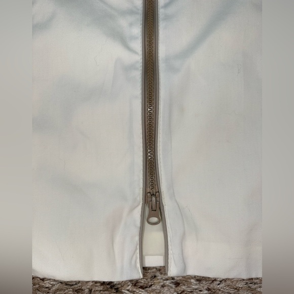 Vintage Sergio‎ Valente Ivory Zip Jacket L 15/16 – Shoulder Pads 80s - Picture 8 of 12